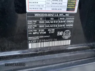 2008 Mercedes-Benz GL-Class 3.0L CDI with VIN 4JGBF22E98A425116, listed as a Copart auction lot 71813654 with 305,273 mi miles and Salvage Title. Bid and sale history available at carsss.com. Image 13.