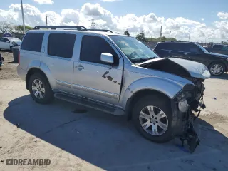 2011 Nissan Pathfinder SV with VIN 5N1AR1NN8BC626591, listed as a Copart auction lot 46791075 with 140,042 mi miles and Salvage Title. Bid and sale history available at carsss.com. Image 4.