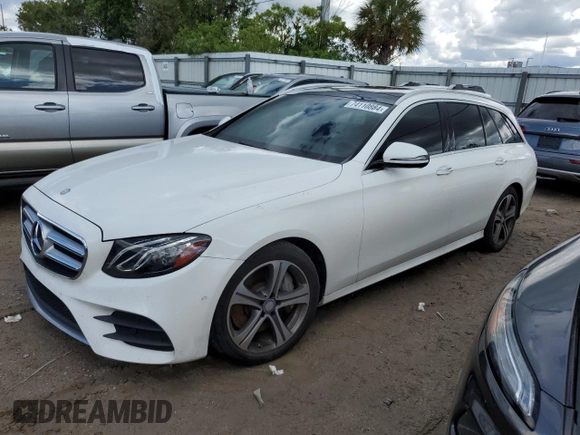 2017 Mercedes-Benz E-Class E 400 Luxury with VIN WDDZH6GB5HA165077, listed as a Copart auction lot 74110884 with 0 mi miles and Salvage Title. Bid and sale history available at carsss.com. Image 1.