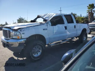 2002 Ford Super Duty F-250 XL with VIN 1FTNW20S42ED44423, listed as a Copart auction lot 78539694 with 123,639 mi miles and Salvage Title. Bid and sale history available at carsss.com. Image 1.