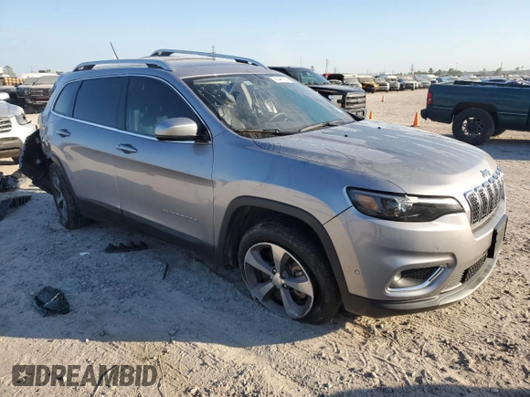 2019 Jeep Cherokee Limited with VIN 1C4PJLDN3KD175289, listed as a Copart auction lot 80485154 with 75,956 mi miles and Salvage Title. Bid and sale history available at DreamBid. Image 4.