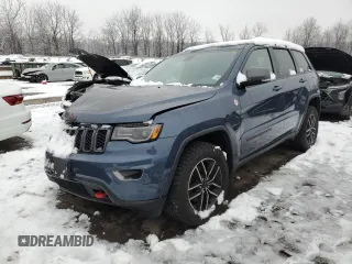 2021 Jeep Grand Cherokee Trailhawk with VIN 1C4RJFLG5MC616104, listed as a Copart auction lot 84528644 with 0 mi miles and Salvage Title. Bid and sale history available at carsss.com. Image 1.