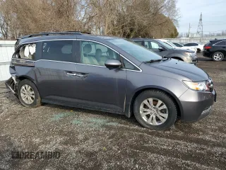 2015 Honda Odyssey EX with VIN 5FNRL5H46FB505327, listed as a Copart auction lot 51741425 with 372,144 mi miles and Salvage Title. Bid and sale history available at DreamBid. Image 4.