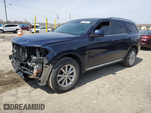 2014 Dodge Durango SXT with VIN 1C4RDJAGXEC590226, listed as a Copart auction lot 51309025 with 105,521 mi miles and Non repairable. Bid and sale history available at DreamBid. Image 1.
