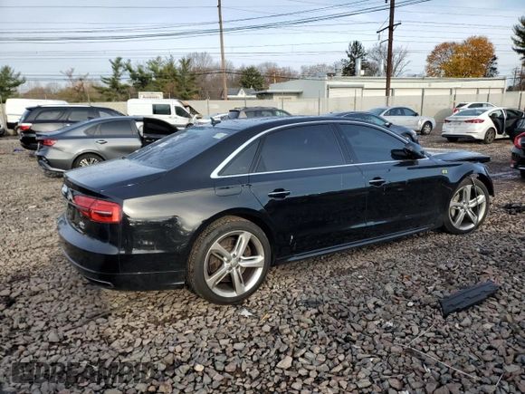 2018 Audi A8 L with VIN WAU44AFD3JN000839, listed as a Copart auction lot 81903394 with 133,696 mi miles and Salvage Title. Bid and sale history available at carsss.com. Image 3.