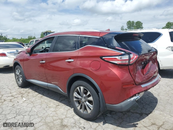 2015 Nissan Murano Platinum with VIN 5N1AZ2MH2FN210306, listed as a Copart auction lot 53768064 with 100,544 mi miles and Salvage Title. Bid and sale history available at carsss.com. Image 2.