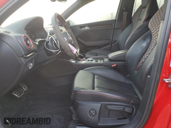 2020 Audi RS 3 z VIN WUABWGFF7LA905865, wystawiony jako Copart lot #74058024 z przebiegiem 7 414 mil mil oraz Nie do naprawy • Non repairable. Historia ofert i sprzedaży dostępna na DreamBid. Obrazek 7.