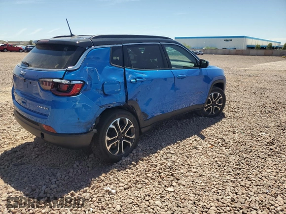 2024 Jeep Compass Limited z VIN 3C4NJDCN4RT593203, wystawiony jako Copart lot #54519135 z przebiegiem 15 804 mil mil oraz Szkoda całkowita • Salvage title. Historia ofert i sprzedaży dostępna na DreamBid. Obrazek 3.