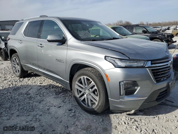 2023 Chevrolet Traverse High Country with VIN 1GNEVNKW3PJ191057, listed as a Copart auction lot 48988265 with 47,376 mi miles and Salvage Title. Bid and sale history available at carsss.com. Image 4.