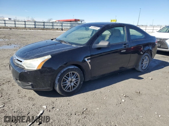 2008 Ford Focus SE with VIN 1FAHP33N28W158653, listed as a Copart auction lot 45399945 with 279,554 mi miles and Salvage Title. Bid and sale history available at carsss.com. Image 1.