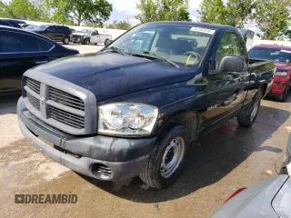 2008 Dodge 1500 ST with VIN 1D7HA16K58J198486, listed as a Copart auction lot 55180534 with 173,980 mi miles and Salvage Title. Bid and sale history available at carsss.com. Image 1.