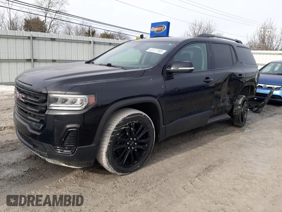 2021 GMC Acadia SLE with VIN 1GKKNKLS7MZ214167, listed as a Copart auction lot 43127365 with 70,351 mi miles and Salvage Title. Bid and sale history available at DreamBid. Image 1.