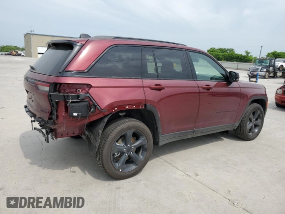 2025 Jeep Grand Cherokee Limited z VIN 1C4RJHBG2SC302582, wystawiony jako Copart lot #53575215 z przebiegiem 1 231 mil mil oraz Szkoda całkowita • Salvage title. Historia ofert i sprzedaży dostępna na DreamBid. Obrazek 3.