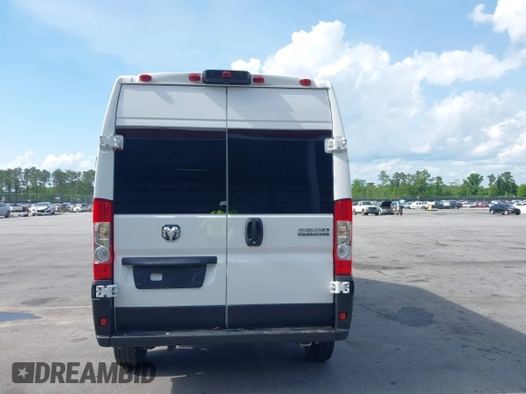 2023 Ram ProMaster Cargo with VIN 3C6MRVHG7PE509176, listed as a IAAI auction lot 42069332 with 72,976 mi miles. Bid and sale history available at carsss.com. Image 17.