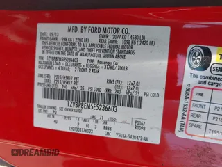 2014 Ford Mustang V6 with VIN 1ZVBP8EM5E5236603, listed as a IAAI auction lot 42355551 with 100,617 mi miles and . Bid and sale history available at DreamBid. Image 9.