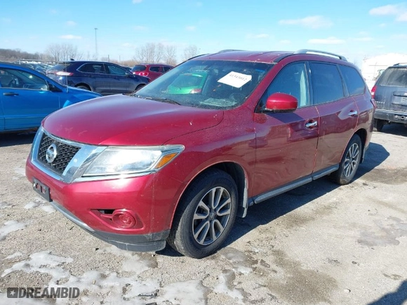 2014 Nissan Pathfinder Platinum with VIN 5N1AR2MM3EC692467, listed as a IAAI auction lot 41343012 with 138,979 mi miles. Bid and sale history available at carsss.com. Image 2.