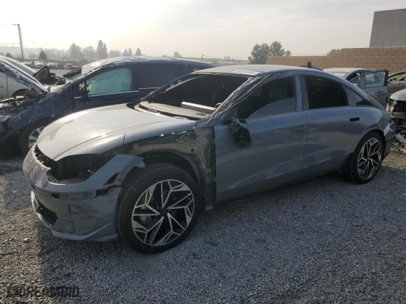 2023 Hyundai IONIQ 6 Limited with VIN KMHM54AA0PA036207, listed as a Copart auction lot 86323444 with 48498 miles and Salvage Title. Bid and sale history available at carsss.com. Image 1.