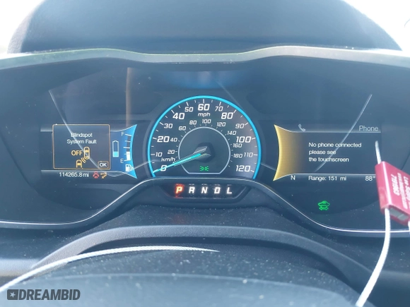 2017 Ford C-Max Energi Titanium with VIN 1FADP5FU9HL111926, listed as a IAAI auction lot 42065792 with 114,265 mi miles. Bid and sale history available at carsss.com. Image 7.