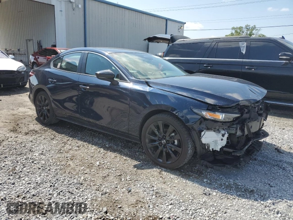2024 Mazda 3 S Select Sport with VIN 3MZBPABM4RM420488, listed as a Copart auction lot 55790045 with 12,880 mi miles and Salvage Title. Bid and sale history available at DreamBid. Image 4.