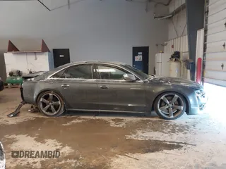 2015 Audi S8 with VIN WAUK2AFD0FN005369, listed as a IAAI auction lot 41312743 with 76,750 mi miles. Bid and sale history available at carsss.com. Image 13.