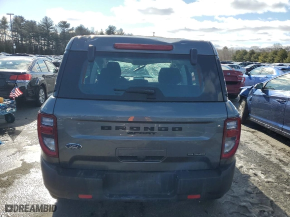 2021 Ford Bronco Sport with VIN 3FMCR9A6XMRB22943, listed as a Copart auction lot 45222365 with 46,254 mi miles and Salvage Title. Bid and sale history available at carsss.com. Image 6.