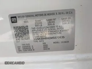 2021 Chevrolet Blazer LT with VIN 3GNKBHR41MS570635, listed as a IAAI auction lot 42059952 with 51,917 mi miles and . Bid and sale history available at DreamBid. Image 9.