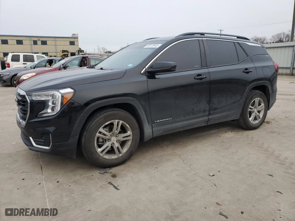2023 GMC Terrain SLE with VIN 3GKALMEG6PL176545, listed as a Copart auction lot 89315945 with 47,083 mi miles and Clean Title. Bid and sale history available at carsss.com. Image 1.