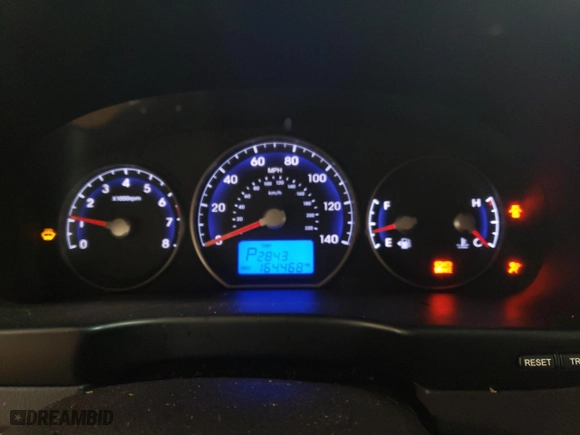 2010 Hyundai Santa Fe GLS with VIN 5NMSG3AB8AH381507, listed as a Copart auction lot 53824885 with 164,468 mi miles and Clean Title. Bid and sale history available at carsss.com. Image 9.
