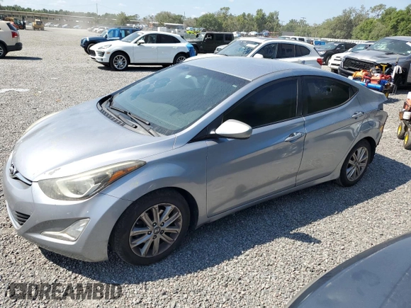 2015 Hyundai Elantra SE with VIN 5NPDH4AE7FH608119, listed as a Copart auction lot 53998385 with 112,499 mi miles and Salvage Title. Bid and sale history available at DreamBid. Image 1.