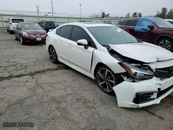 2022 Subaru Impreza Sport with VIN 4S3GKAM68N3605905, listed as a Copart auction lot 41421785 with 9,075 mi miles and Salvage Title. Bid and sale history available at carsss.com. Image 11.