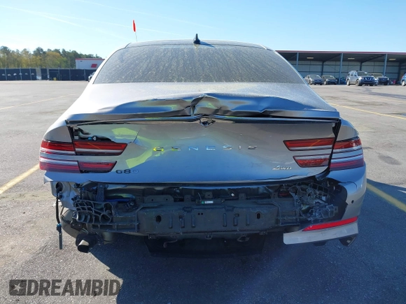 2022 Genesis G80 2.5T with VIN KMTGB4SC8NU104440, listed as a IAAI auction lot 41872083 with 35,871 mi miles. Bid and sale history available at carsss.com. Image 17.