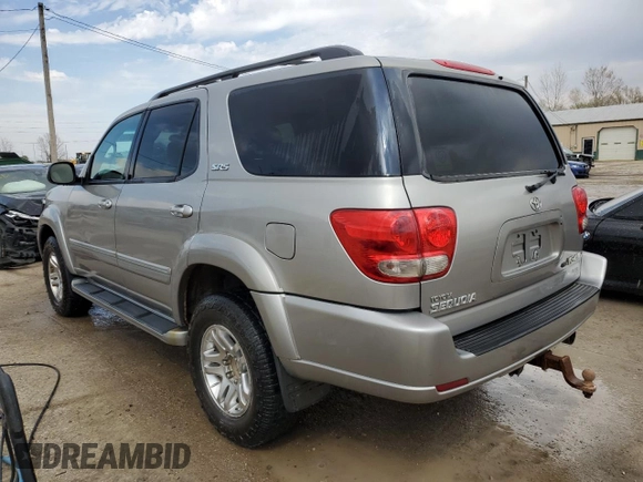 2006 Toyota Sequoia SR5 with VIN 5TDBT44AX6S272135, listed as a Copart auction lot 51696105 with 273,936 mi miles and Salvage Title. Bid and sale history available at DreamBid. Image 2.