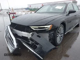 2019 Audi A8 L with VIN WAU8DAF8XKN018289, listed as a IAAI auction lot 41203292 with 28,758 mi miles. Bid and sale history available at carsss.com. Image 6.