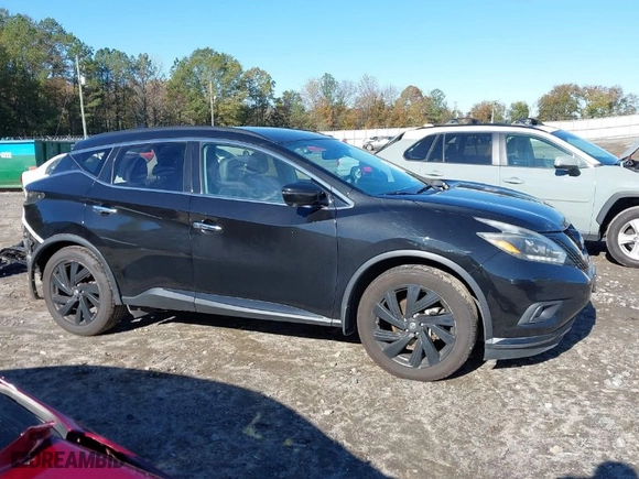 2018 Nissan Murano SL with VIN 5N1AZ2MH0JN162877, listed as a IAAI auction lot 40856044 with 160,950 mi miles. Bid and sale history available at carsss.com. Image 14.