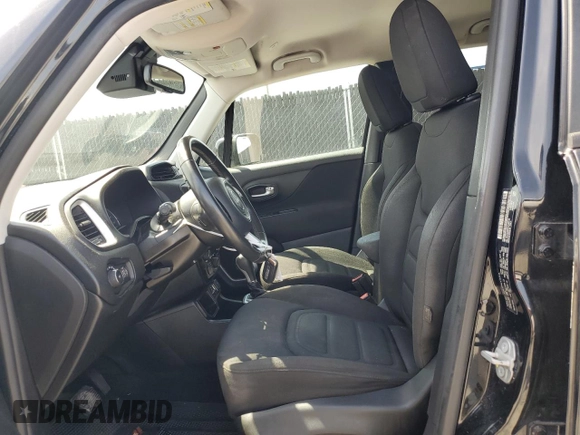 2020 Jeep Renegade Latitude with VIN ZACNJABB9LPL65716, listed as a Copart auction lot 53452695 with 66,390 mi miles and Salvage Title. Bid and sale history available at carsss.com. Image 7.