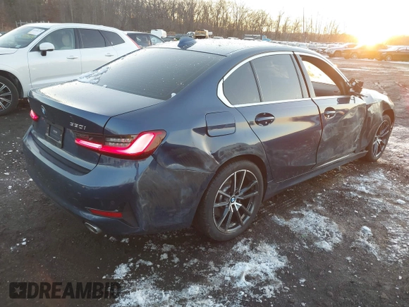 2021 BMW 3 Series 330i xDrive with VIN 3MW5R7J07M8C10185, listed as a IAAI auction lot 41184131 with 39,543 mi miles and . Bid and sale history available at DreamBid. Image 4.