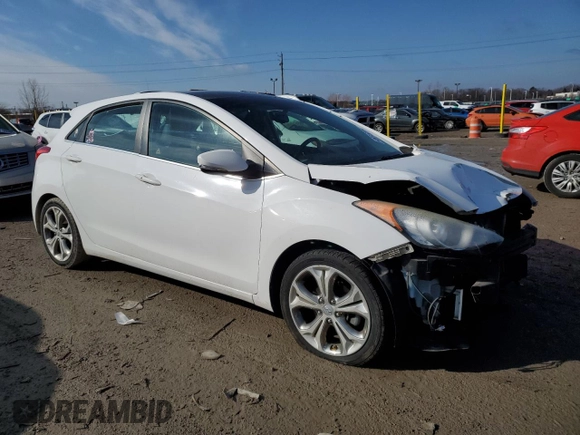 2013 Hyundai Elantra GT with VIN KMHD35LE2DU094812, listed as a Copart auction lot 46815205 with 65,836 mi miles and Clean Title. Bid and sale history available at carsss.com. Image 4.