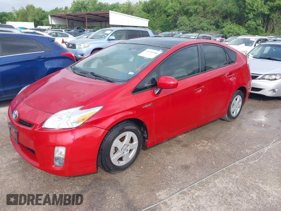 2010 Toyota Prius II with VIN JTDKN3DU1A0148782, listed as a IAAI auction lot 42146946 with 215,379 mi miles. Bid and sale history available at carsss.com. Image 2.