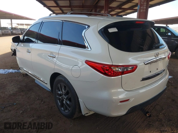 2015 Infiniti QX60 with VIN 5N1AL0MN8FC507152, listed as a IAAI auction lot 41935938 with 122,219 mi miles and . Bid and sale history available at DreamBid. Image 3.