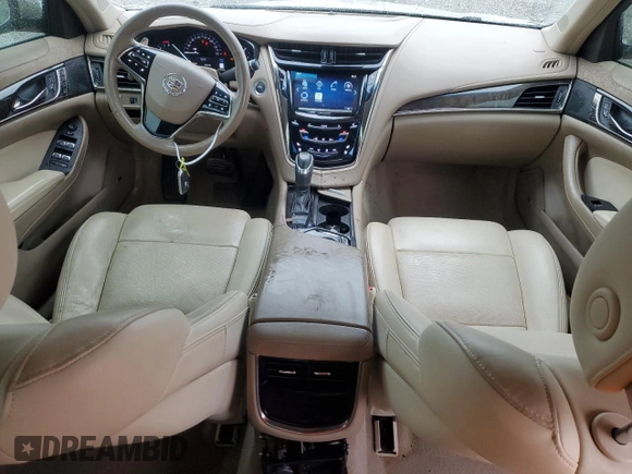2014 Cadillac CTS Luxury RWD with VIN 1G6AR5S35E0170749, listed as a Copart auction lot 50735645 with 105,638 mi miles and Salvage Title. Bid and sale history available at DreamBid. Image 8.