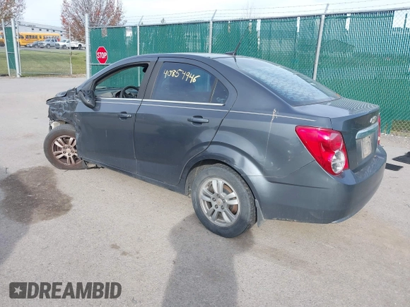 2012 Chevrolet Sonic LT with VIN 1G1JC5SH5C4167049, listed as a IAAI auction lot 42124461 with 134,864 mi miles and . Bid and sale history available at DreamBid. Image 3.