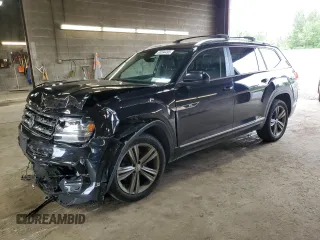 2019 Volkswagen Atlas SEL R-Line with VIN 1V2RR2CA8KC554433, listed as a Copart auction lot 63594495 with 73,846 mi miles and Clean title. Bid and sale history available at DreamBid. Image 1.