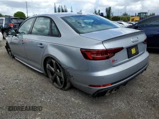 2018 Audi S4 Premium Plus with VIN WAUB4AF42JA147104, listed as a Copart auction lot 48864743 with 42,937 mi miles. Bid and sale history available at carsss.com. Image 2.