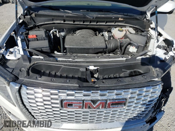 2023 GMC Yukon XL Denali with VIN 1GKS2JKL4PR349768, listed as a Copart auction lot 46332795 with 11,577 mi miles and Salvage Title. Bid and sale history available at DreamBid. Image 14.