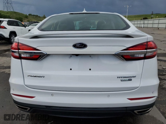 2020 Ford Fusion Titanium with VIN 3FA6P0D96LR175863, listed as a Copart auction lot 60570305 with 76,064 mi miles and Salvage title. Bid and sale history available at DreamBid. Image 6.