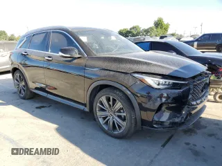 2020 Infiniti QX50 Luxe with VIN 3PCAJ5M38LF120752, listed as a Copart auction lot 64446825 with 40,001 mi miles and Salvage title. Bid and sale history available at DreamBid. Image 4.