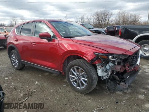 2023 Mazda CX-5 S Preferred with VIN JM3KFBCM7P0266277, listed as a Copart auction lot 47000455 with 22,792 mi miles and Salvage Title. Bid and sale history available at carsss.com. Image 4.