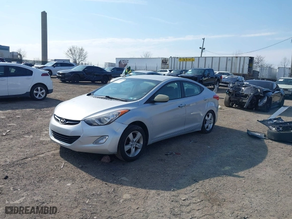 2012 Hyundai Elantra GLS with VIN KMHDH4AE1CU308265, listed as a IAAI auction lot 41898417 with 70,218 mi miles. Bid and sale history available at carsss.com. Image 2.