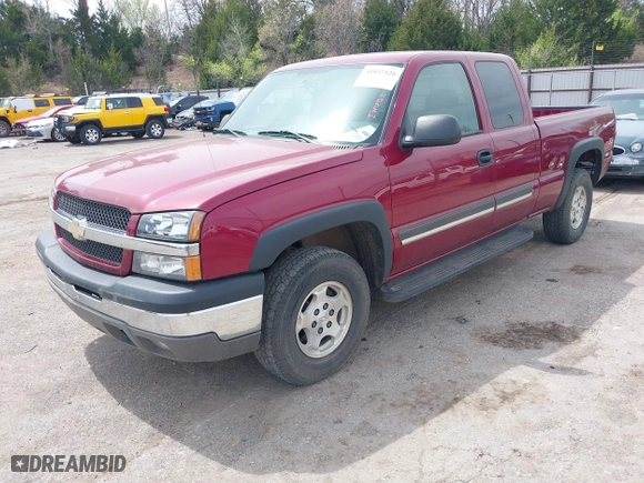 2004 Chevrolet Silverado 1500 Z71 with VIN 2GCEK19T641376618, listed as a IAAI auction lot 41937526 with 57,083 mi miles. Bid and sale history available at carsss.com. Image 2.