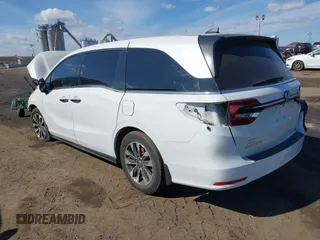2023 Honda Odyssey EX-L with VIN 5FNRL6H60PB056011, listed as a IAAI auction lot 41667196 with 79,893 mi miles. Bid and sale history available at carsss.com. Image 3.